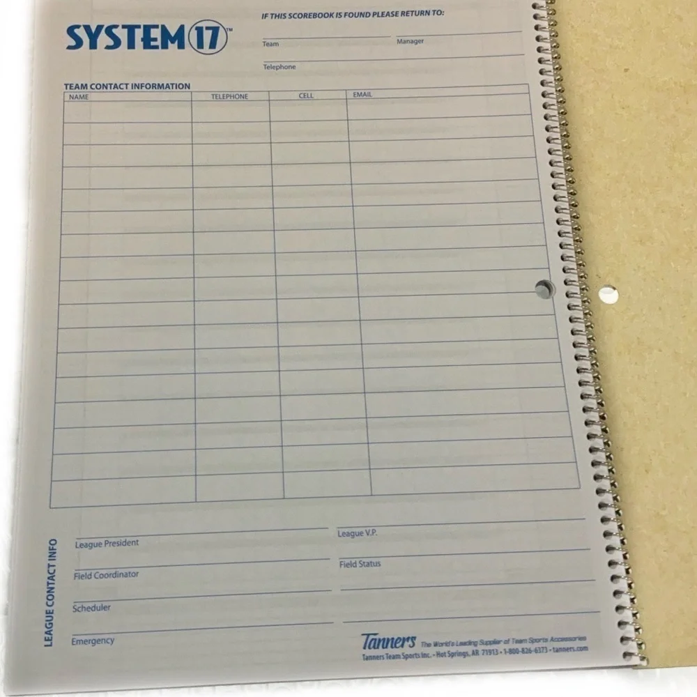 Rawlings System-17 Baseball & Softball Scorebook